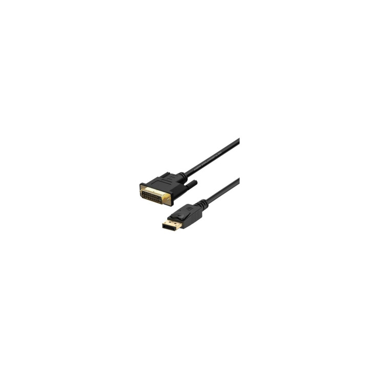 CABLE CONVERSOR AISENS DISPLAYPORT MACHO A DVI MACHO 2M NEGRO A125-0366