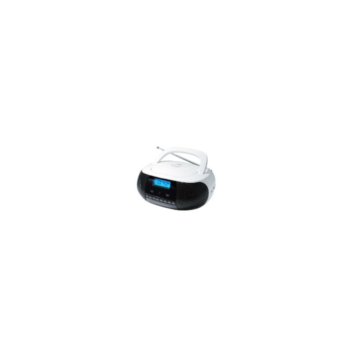 SUNSTECH CRUSM400WT RADIO CD R RW MP3 WMA FM USB AUX-IN PANTALLA LCD BLANCO