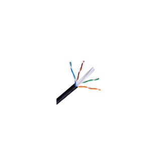 BOBINA DE CABLE AISENS PARA USO EXTERIOR RJ45 CAT6 UTP AWG24 RIGIDO 305M NEGRO A135-0264