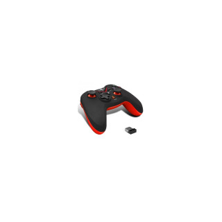SPIRIT OF GAMER XGP GAMEPAD INALAMBRICO 2.4GHZ VIBRACION RECEPTOR NANO PC PS3 NEGRO ROJO SOG-RFXGP