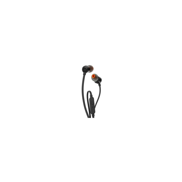 AURICULARES INTRAUDITIVOS JBL PURE BASS DRIVERS 9MM CABLE PLANO FUNCION MANOS LIBRES NEGRO JBLT110BLK