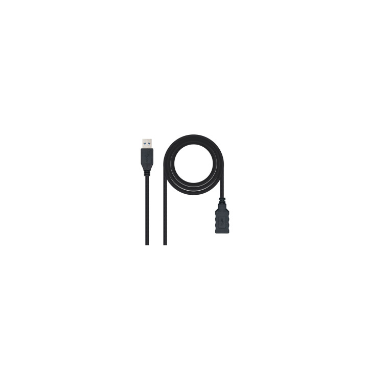 CABLE NANOCABLE USB 3.0 USB A MACHO A USB A HEMBRA 3M NEGRO 10.01.0903-BK