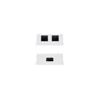 ROSETA DE SUPERFICIE NANOCABLE PARA RJ45 CAT6 UTP 2 TOMAS BLANCO 10.21.1502