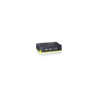 CONMUTADOR AUTOMATICO SOBREMESA LEVEL ONE V/T/M 1A2 CPUS USB CON AUDIO CABLES INCLUIDOS NEGRO KVM-0221