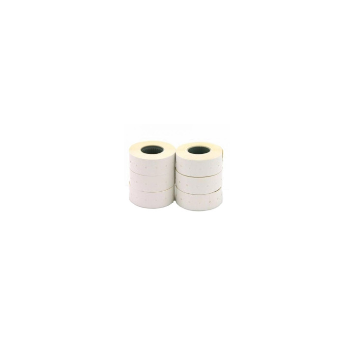 PACK 6 ROLLOS ETIQUETAS APLI PERMANENTES 1000 ETIQUETAS ROLLO BLANCO 100910