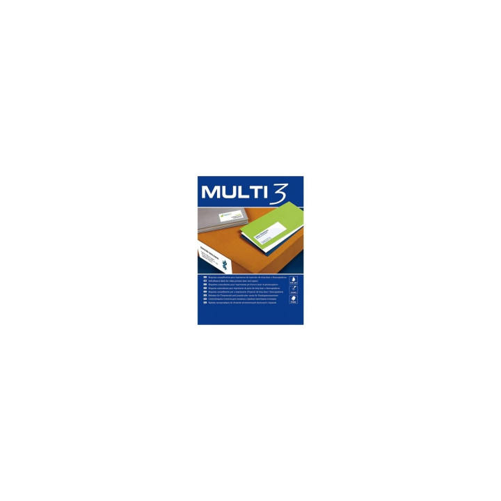ETIQUETAS ADHESIVAS APLI MULTI3 40 ETIQUETAS POR HOJA 100 HOJAS 4719