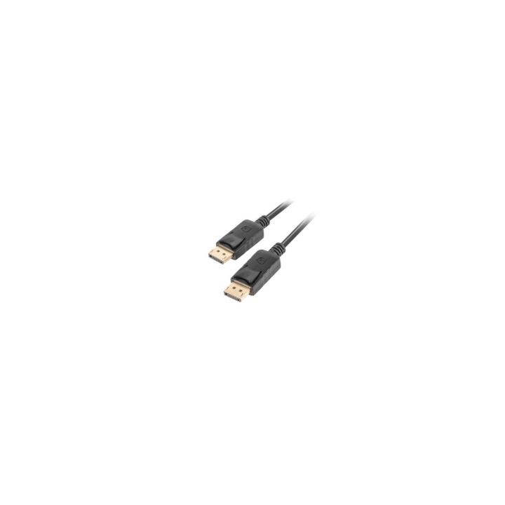 CABLE LANBERG DISPLAYPORT MACHO A DISPLAYPORT MACHO MAXIMA RESOLUCION 4K 1.8M NEGRO CA-DPDP-10CC-0018-BK