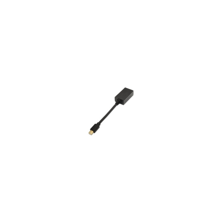 ADAPTADOR AISENS MINI DISPLAYPORT MACHO A HDMI TIPO A HEMBRA 15CM NEGRO A125-0137