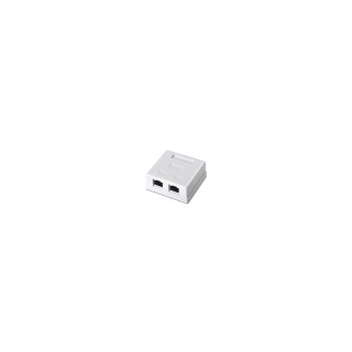 ROSETA DE SUPERFICIE AISENS RJ45 CAT6 FTP 2XTOMAS BLANCO A139-0304