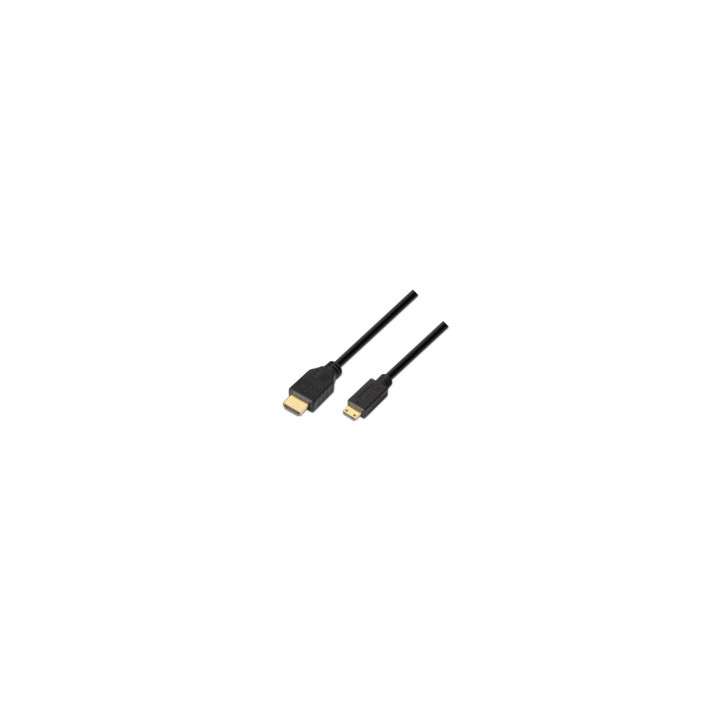 CABLE AISENS HDMI MACHO A MINI HDMI MACHO ALTA VELOCIDAD CON ETHERNET 3M NEGRO A119-0115