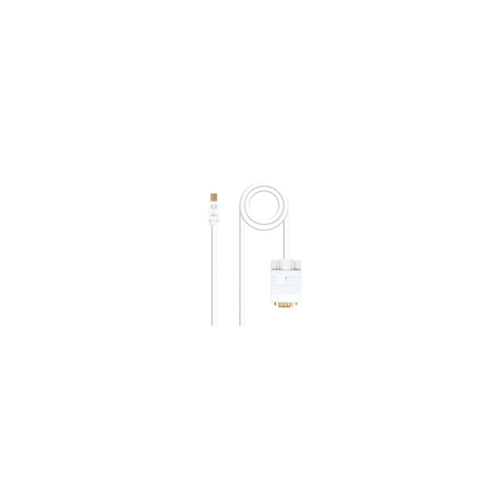 CABLE NANOCABLE MINI DISPLAYPORT MACHO A VGA MACHO 5M BLANCO 10.15.4105