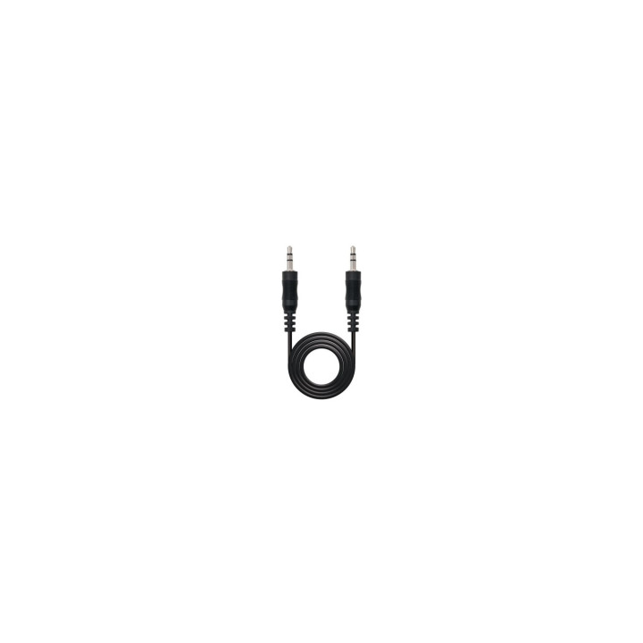 CABLE AUDIO ESTEREO NANOCABLE JACK 3.5MM MACHO A JACK 3.5MM MACHO 15M NEGRO 10.24.0115