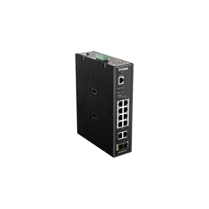 SWITCH INDUSTRIAL D-LINK DIS-200G-12PS 8 PTOS GIGABIT 2 PTOS SFP NEGRO DIS-200G-12PS