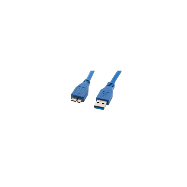 CABLE LANBERG USB 3.0 MACHO A USB MICRO B MACHO 50CM AZUL CA-US3M-10CC-0005-B