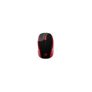 RATON INALAMBRICO HP 200 1000 PPP ALCANCE 10M DISEÍ‘O AMBIDIESTRO ROJO IMPERIAL 2HU82AA