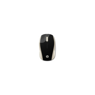 RATON INALAMBRICO HP 200 1000 PPP ALCANCE 10M DISEÍ‘O AMBIDIESTRO DORADO 2HU83AA