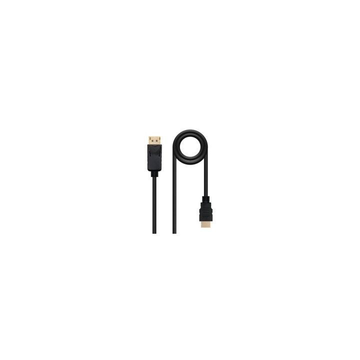 CABLE NANOCABLE DISPLAYPORT MACHO A HDMI MACHO 5M NEGRO 10.15.4305