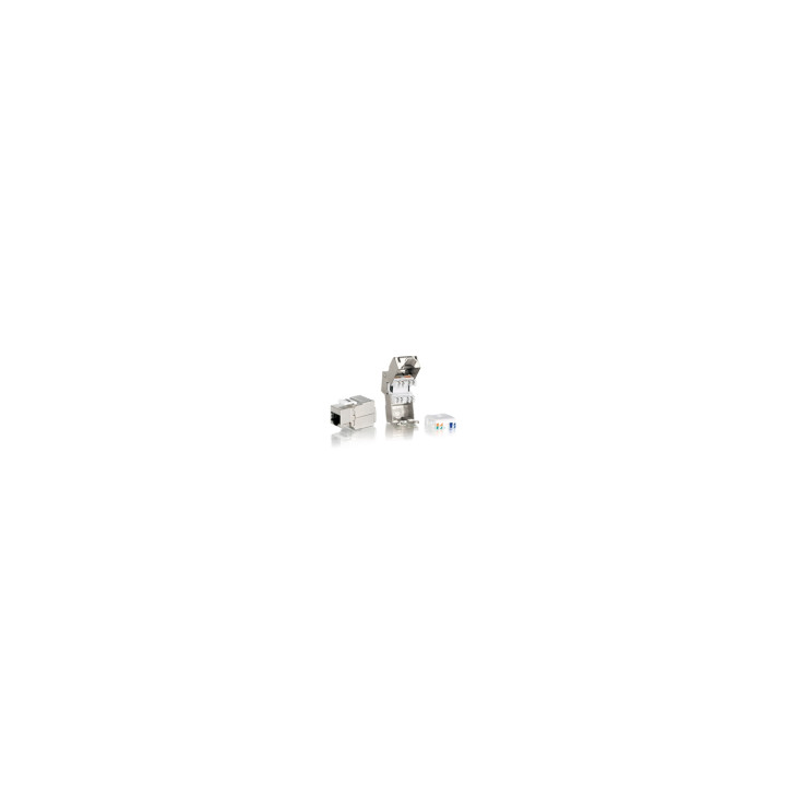 KIT 8 UDS CONECTOR EQUIP HEMBRA RJ45 FTP CAT6 PANEL KEYSTONE TOOL FREE 767211