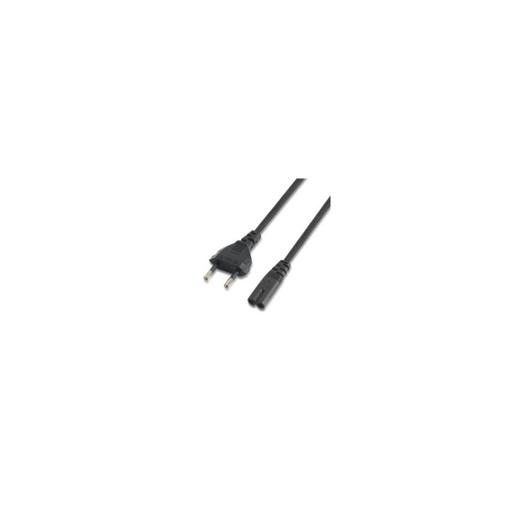 AISENS A132-0173 cable de transmisión Negro 1,5 m CEE7/7 C7 acoplador