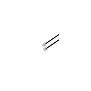 CABLE DE TELEFONO AISENS 6P4C RJ11 MACHO A RJ11 MACHO 2M NEGRO A143-0319