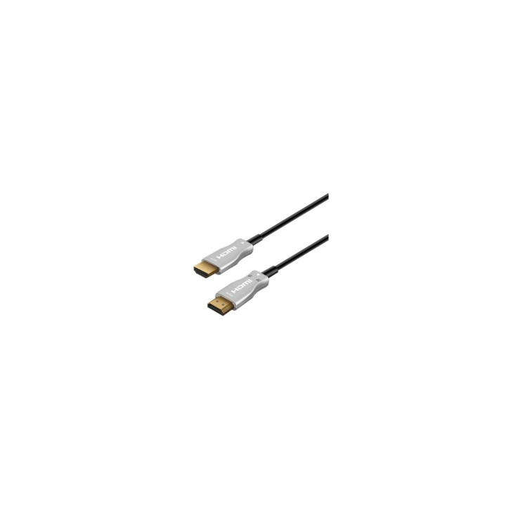 CABLE AISENS CONECTOR HDMI MACHO A HDMI MACHO AOC PREMIUM ALTA VELOCIDAD 4K 60HZ 30M NEGRO A148-0379