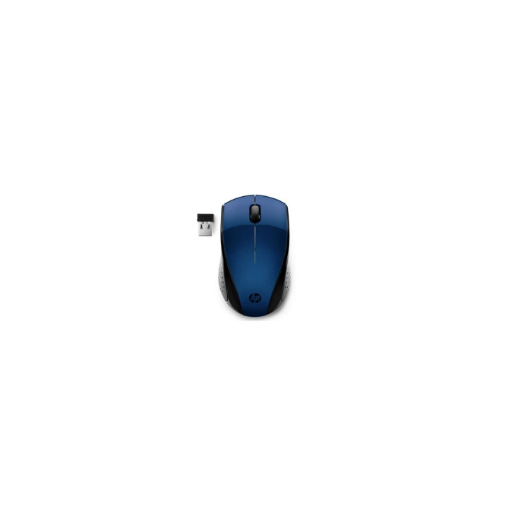RATON INALAMBRICO HP 220 2.4GHz 1200PPP 3 BOTONES LED AZUL 1600DPI NANO RECEPTOR USB 1XAA AZUL 7KX11AA