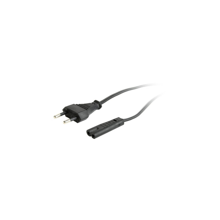 GEMBIRD PC-184-VDE CABLE DE ALIMENTACION EURO 2PIN C7 VDE 1.8METROS