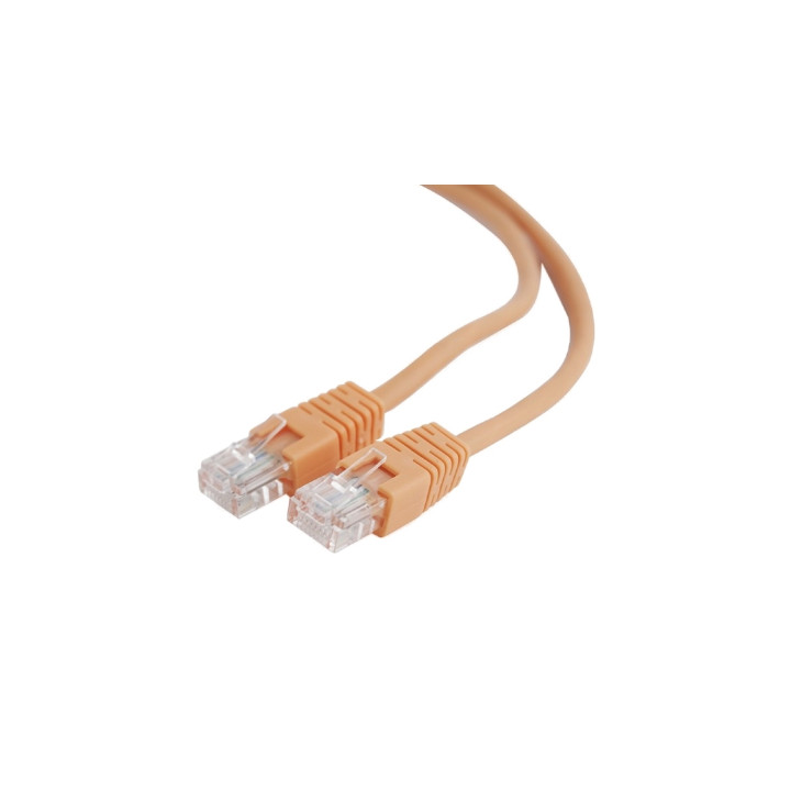 LATIGUILLO GEMBIRD CAT 5E UTP 0.25METROS NARANJA PP12-0.25M/O