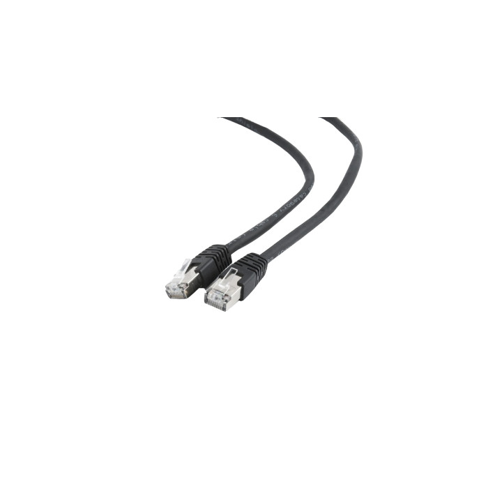 LATIGUILLO GEMBIRD CAT 6 FTP 0.5METROS NEGRO PP6-0.5M/BK