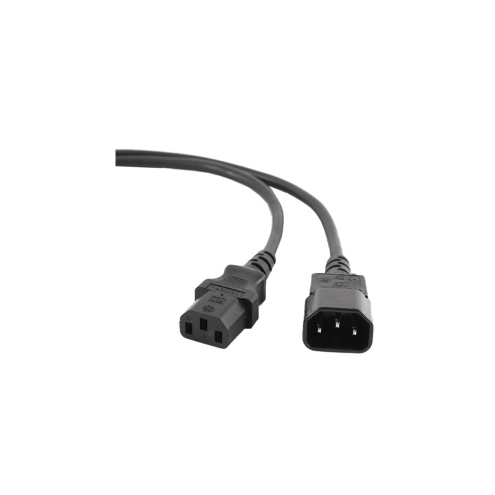 Gembird PC-189 cable de alimentación Negro C14 acoplador