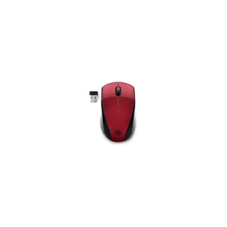 RATON INALAMBRICO HP 220 SUNSET 2.4GHZ 1200PPP 3 BOTONES LED AZUL 1600DPI NANO RECEPTOR USB 1XAA ROJO 7KX10AA
