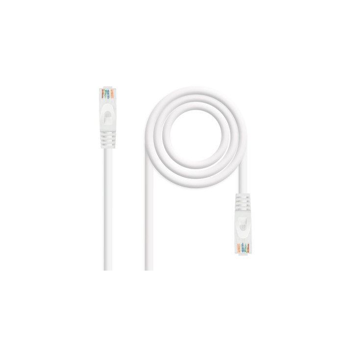 LATIGUILLO NANOCABLE CAT 6A LSZH UTP 3METROS BLANCO 10.20.1803-W