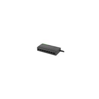 SWITCH LANBERG 8 PUERTOS GIGABIT CHIPSET REALTEK RTL8370N-VB NEGRO DSP1-1008