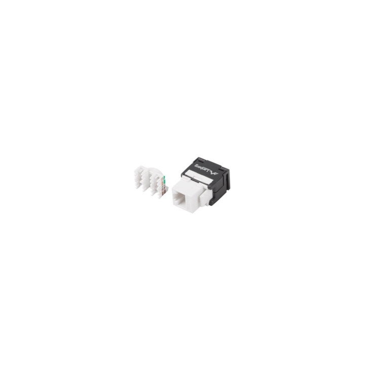 CONECTOR LANBERG KEYSTONE RJ45 HEMBRA EXTERNO LSA INTERNO SIN HERRAMIENTAS UTP CAT 6 PARA CABLES 22-26AWG KSU6-2000