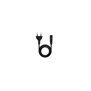 NANOCABLE 10.22.0402 CABLE ALIMENTACION FORMA 8 CEE7 16 M A C7 H 1.5M NEGRO