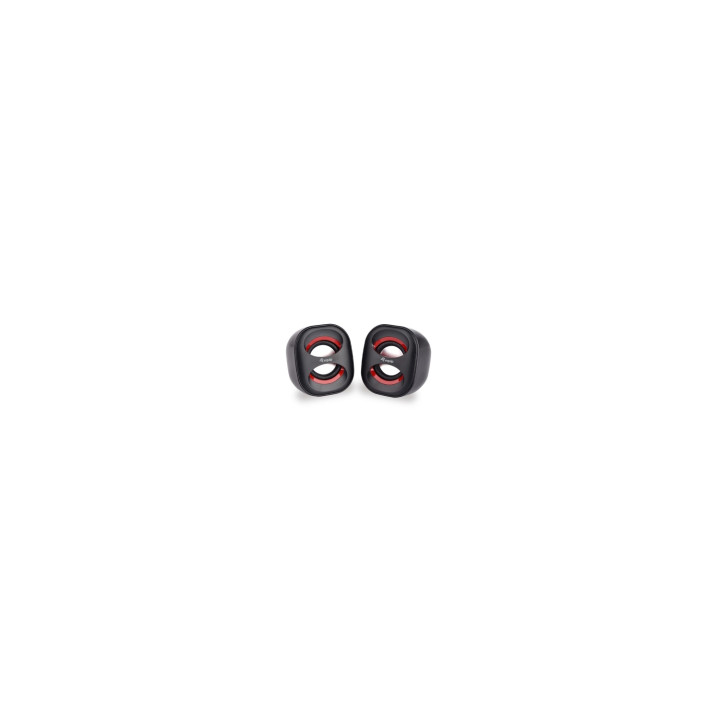 EQUIP 2.0 LIFE MINI ALTAVOZ JACK 3.5 6W RMS ALIMENTACION USB NEGRO Y ROJO 245331