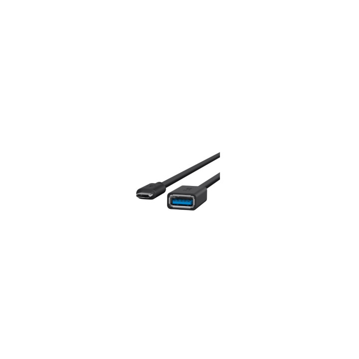 ADAPTADOR BELKIN USB 3.0 USB TIPO-C MACHO A USB TIPO-A HEMBRA NEGRO F2CU036BTBLK