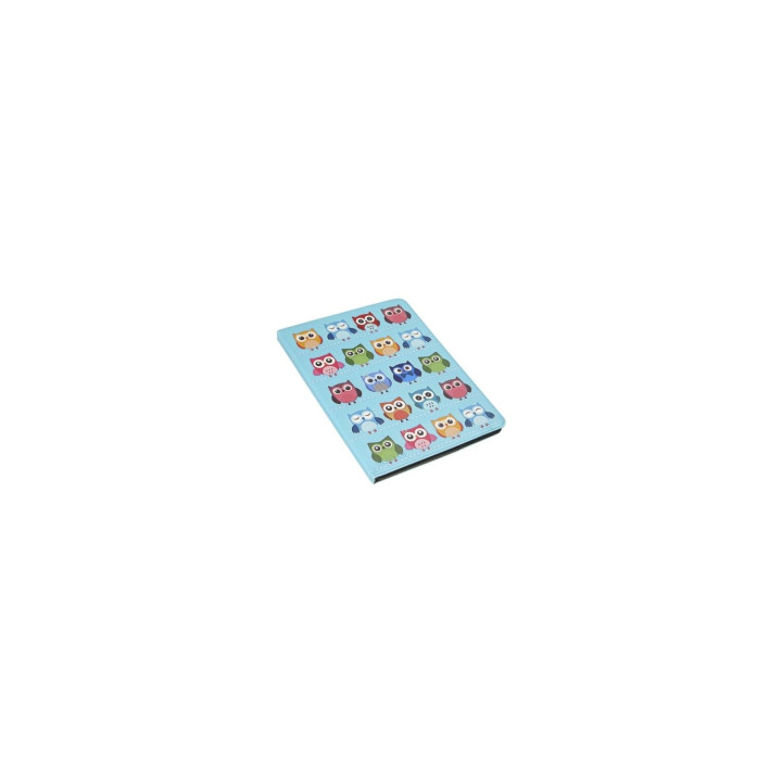 FUNDA TABLET SUBBLIM UNIVERSAL TRENDY OWLS PARA TABLET HASTA 10.1P ROTACION 360P EXTERIOR SIMIL PIEL INTERIOR...