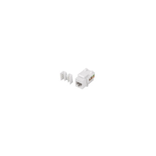 CONECTOR LANBERG KEYSTONE RJ45 HEMBRA EXTERNO LSA INTERNO UTP CAT 6 90Âº PARA CABLES 22 26AWG KSU6-1090