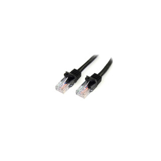 StarTech.com Cable de Red de 10m Negro Cat5e Ethernet RJ45 sin Enganches