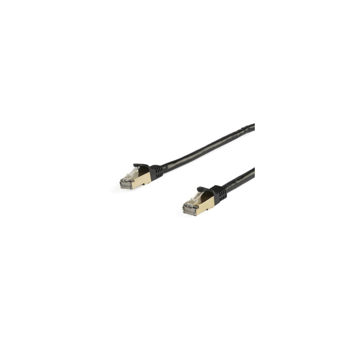StarTech.com Cable de 10m de Red Ethernet CAT6a Negro RJ45 STP