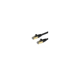 StarTech.com Cable de 5m de Red Ethernet CAT6a Negro RJ45 STP