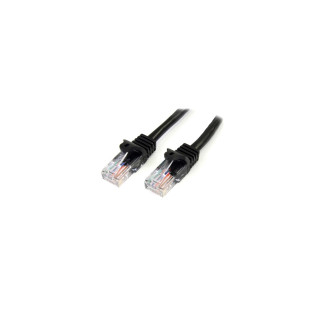 StarTech.com Cable de 2m Negro de Red Fast Ethernet Cat5e RJ45 sin Enganche - Cable Patch Snagless