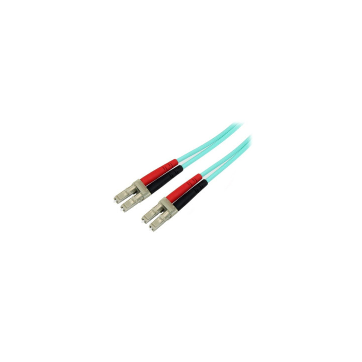 StarTech.com Cable de Fibra Í“ptica Patch de 10Gb Multimodo 50/125 Dúplex LSZH LC a LC de 5m â€“ Aqua