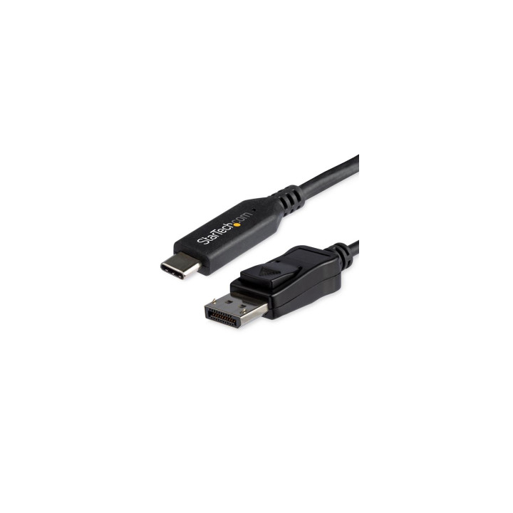 StarTech.com CDP2DP146B adaptador de cable de vÍ­deo 1,8 m USB Tipo C DisplayPort Negro