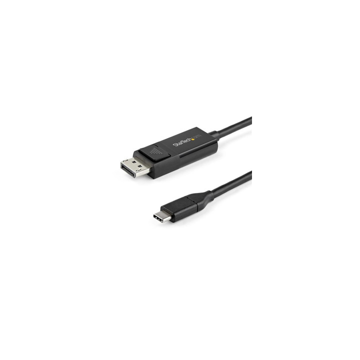 StarTech.com 2m - Cable USB-C a DisplayPort 1.2 - Bidireccional negro