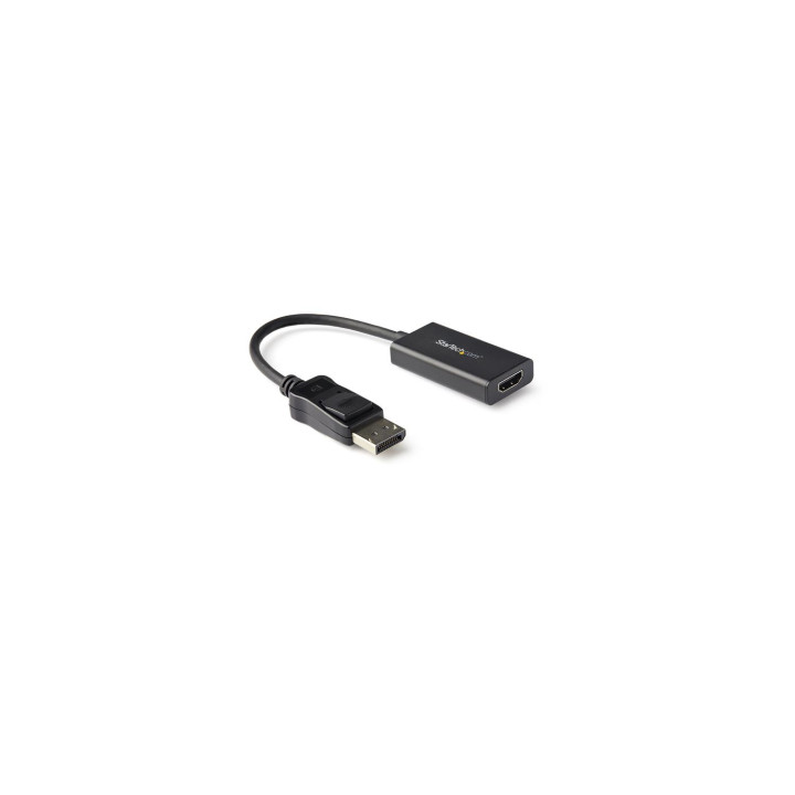 StarTech.com Adaptador DisplayPort a HDMI con HDR Macho a Hembra - 4K 60Hz - Negro