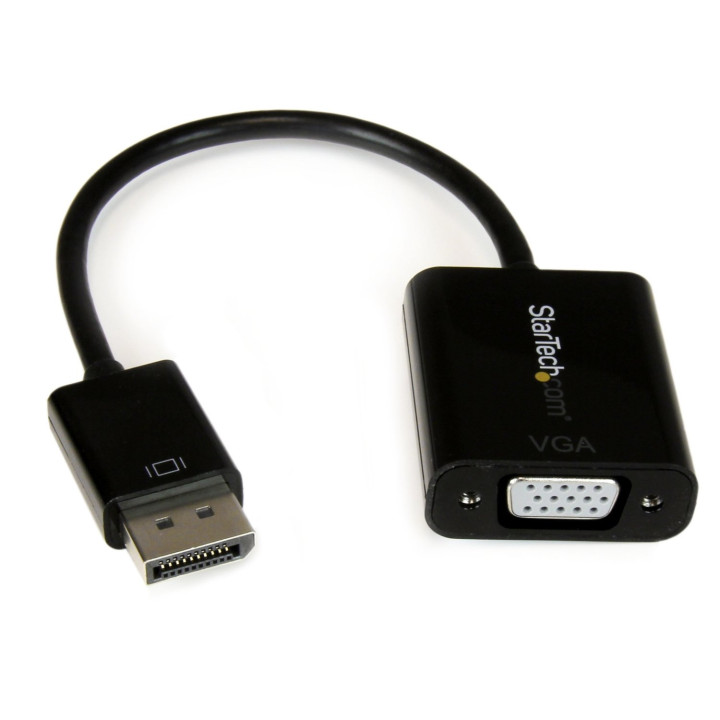 StarTech.com Adaptador Conversor DisplayPort 1.2 a VGA - Convertidor DP a VGA HD15 - 1920x1200 Negro