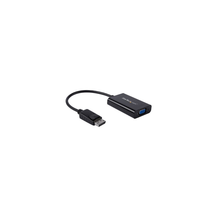 StarTech.com Adaptador de vÍ­deo DisplayPort a VGA con audio Negro
