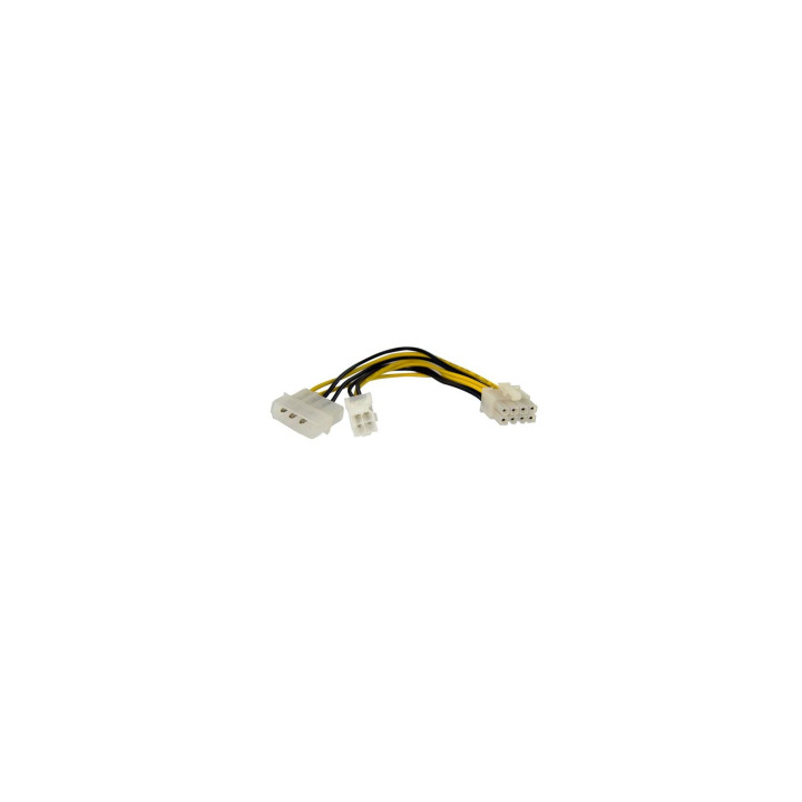 StarTech.com EPS48ADAP Adaptador de corriente EPS de 4 Pines a 8 Pines de 6 pulgadas con LP4 - H/M